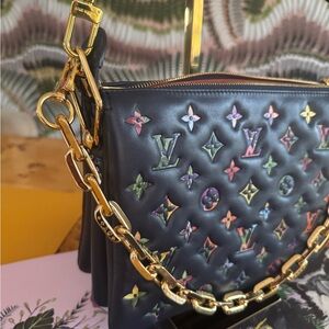 Louis Vuitton limited edition PM Coussin in Garden Navy